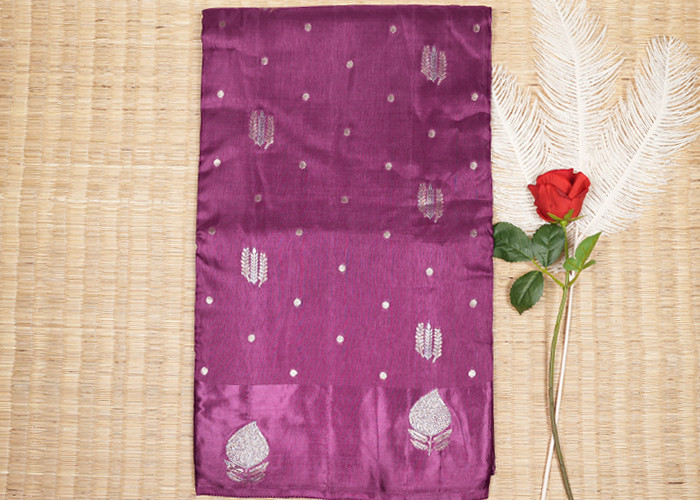 Mushroom silk sarees VS MS005