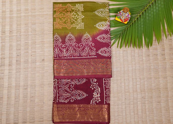 Bathik print sarees VS BS006