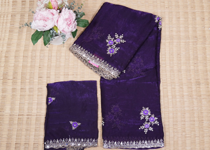 Party Wear Sarees with Work sarees VS NS006