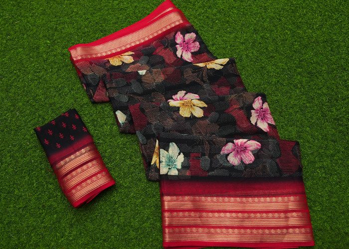 Georgette sarees VS GS0023