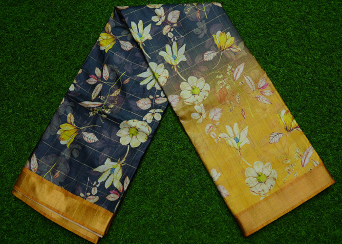 semi Tussar Silk VS TS007