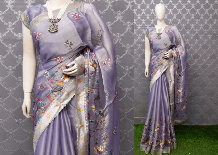 Tissue sarees VS TS008