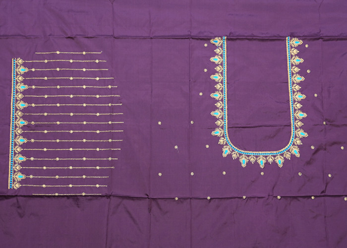 computer work blouse designs VS CB0023