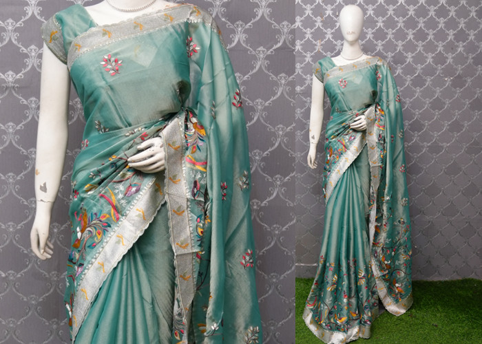 Tissue sarees VS TS0012
