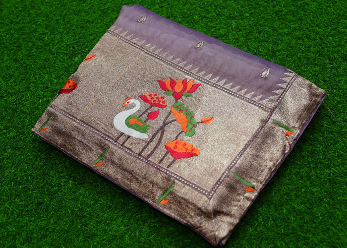 Glass Tissue sarees VS TS007