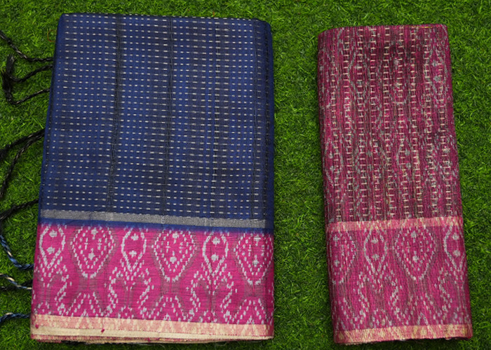 Khadi Silk Sarees with Rajkot Borders  VS KS004