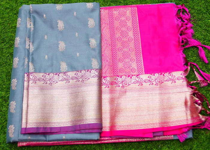 Soft Silk Black Sarees VS SS0028