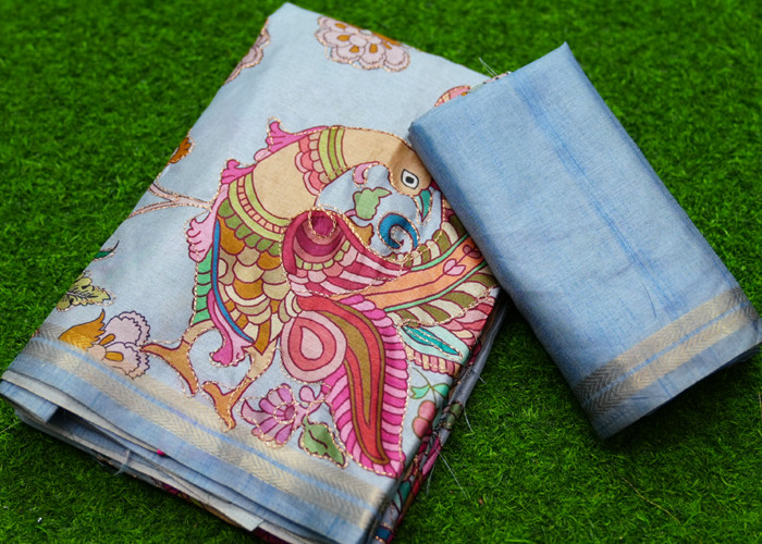 pashmina Kalamkari sarees VS PS005