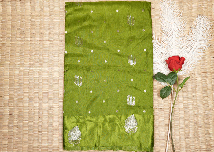 Mushroom silk sarees VS MS008