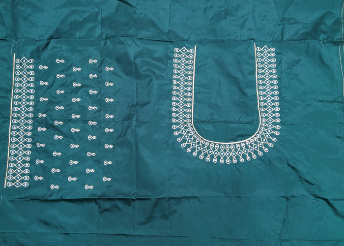 computer work blouse designs VS CB0033