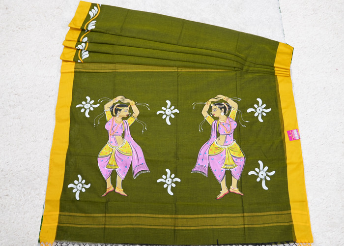 Lenin Brush paint sarees VS LS002