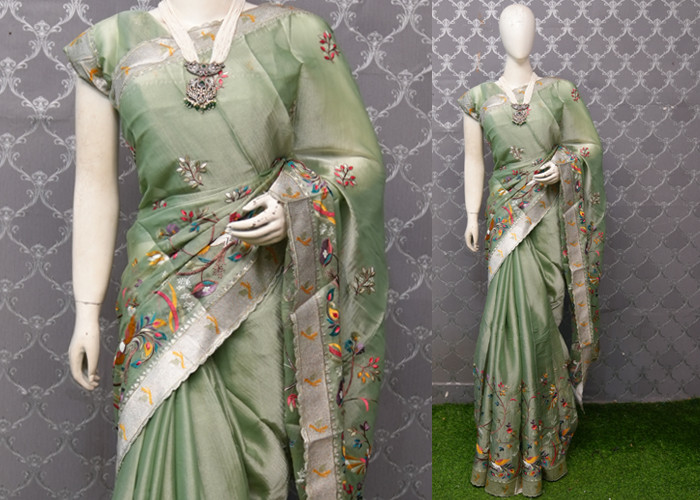 Tissue sarees VS TS0010