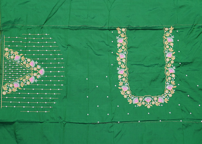 computer work blouse designs VS CB0019