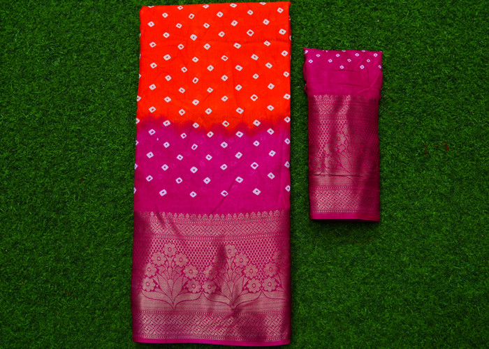 Bandhani sarees VS BS005